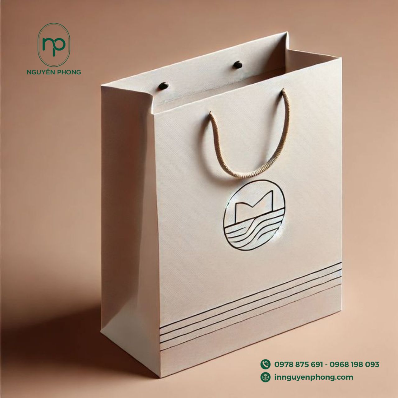 Mẫu túi giấy đựng nhang, trầm hương cao cấp